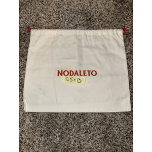 Women's Nodaleto White Red Drawstring Accessory Dust Bag One Size